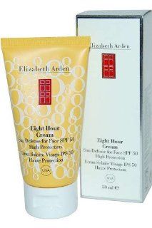 Elizabeth Arden Eight Hour Cream Sun Defense For Face SPF 50, 1.7 Ounce Box  Sunscreens  Beauty