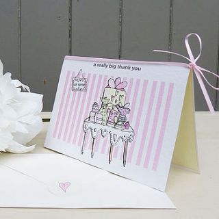 just married thank you card by pocket typewriter