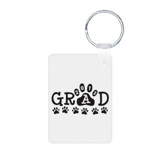 Grad 2012 Paws Aluminum Keychain by biskerville