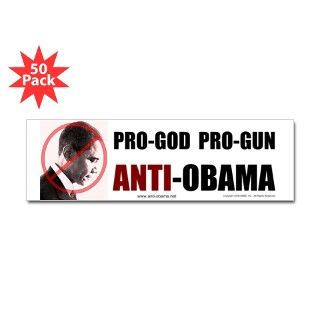 Pro God Pro Gun   Bumper Sticker (50 pk) by no2o