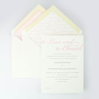 belvoir letterpress wedding invitation by piccolo