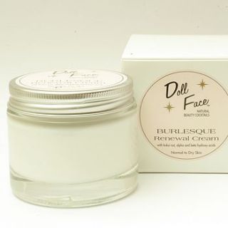 'burlesque' renewal cream by doll face natural beauty cocktails