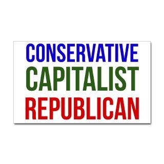 Conservative Capitalist Republican Decal by NationalPolitico