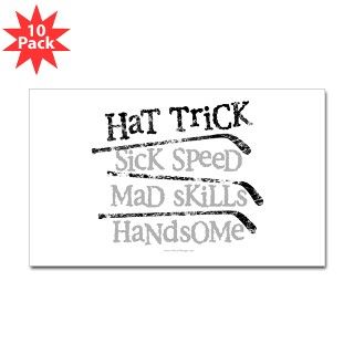 Hockey Hat Trick Decal by ebrushdesign