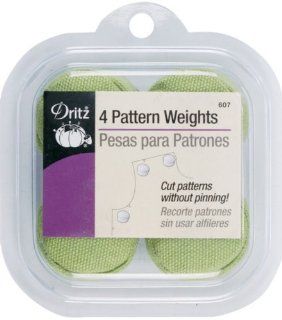 Dritz Fabric Pattern Weights One (4 pack) of Either Pink, Green or Purple ~ No Color Choice ~ Cut Patterns Without Pinning