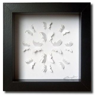 small hand cut paper butterflies by olivia fear designs