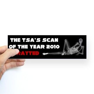 TSA Top Body Scan Calendar Bumper Sticker by tsa_calendar