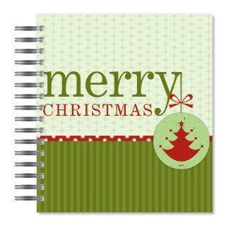 ECOeverywhere Merry Christmas Picture Photo Album, 18 Pages, Holds 72 Photos, 7.75 x 8.75 Inches, Multicolored (PA18171)