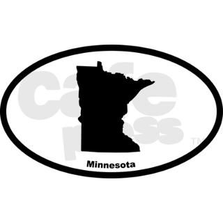 Minnesota State Outline Oval Sticker by Admin_CP9930303