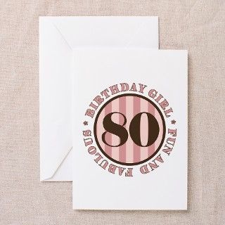 Fun & Fabulous 80th Birthday Greeting Cards (Pk of by birthdaybashed