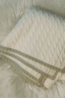 cashmere cable knit baby blanket by babes with babies