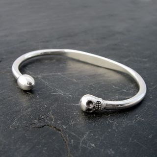 silver man's 'life is a journey' bangle by tales from the earth