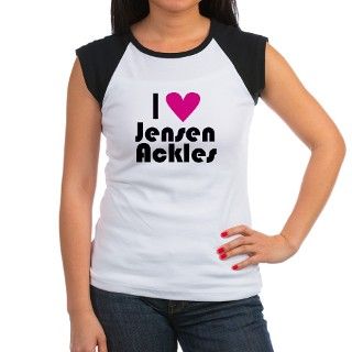 I Love Jensen Ackles (Pink Heart) T Shirt by listing store 77454751
