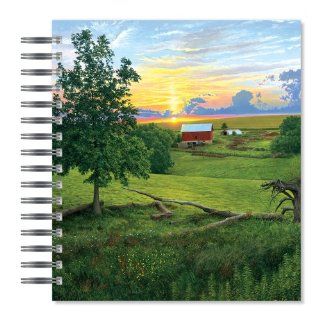 ECOeverywhere Summer Sunset Picture Photo Album, 18 Pages, Holds 72 Photos, 7.75 x 8.75 Inches, Multicolored (PA12458)  Wirebound Notebooks 