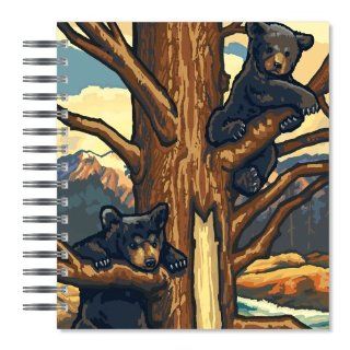 ECOeverywhere Tree Gymnastics Picture Photo Album, 18 Pages, Holds 72 Photos, 7.75 x 8.75 Inches, Multicolored (PA11745)  Wirebound Notebooks 