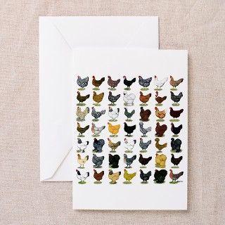 49 Hen Breeds Greeting Cards (Pk of 10) by jackynet