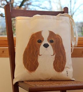 cavalier king charles spaniel dog handy bag by bird