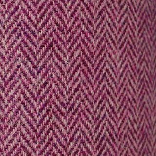 purple herringbone harris tweed lampshade by quirk
