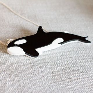 orca killer whale necklace by finest imaginary