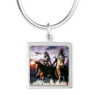 Native American Art Silver Square Necklace by ADMIN_CP48648736