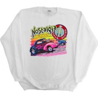 Mens Sweatshirt  NOSTALGIA DRAG RACING   IT'S A BLAST FROM THE PAST Clothing