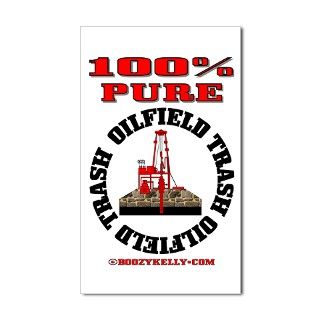 100% Pure Oilfield Trash Rectangle Decal by boozykelly
