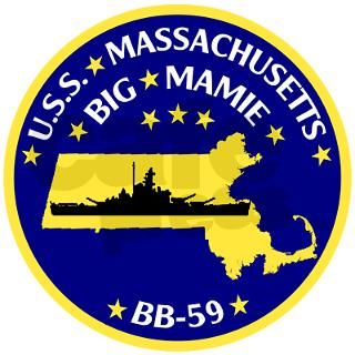 USS Massachusetts BB 59 Magnet by quatrosales