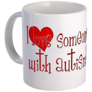 I LOVE SOMEONE WITH AUTISM Mug by autismloveshirt