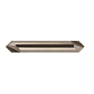 Bassett MCH 2D Series Solid Carbide End Mill, Uncoated (Bright) Finish, 2 Flute, 90 Degrees Profile Angle, Chamfer End, 0.75" Cutting Length, 3/4" Cutting Diameter, 4" Length (Pack of 1)
