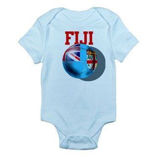 Fiji soccer ball Fijian flag Infant Bodysuit by worldsoccerstore