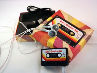 personalised patterned  player with 10 songs pre loaded by mixpixie