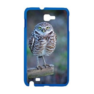 Owl standing on wooden post Galaxy Note Case by ADMIN_CP_GETTY35497297