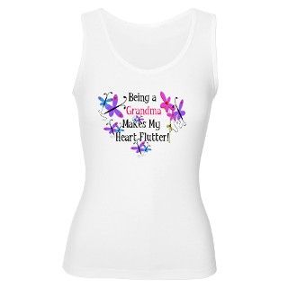 Grandma Heart Flutter Womens Tank Top by grandparentlove