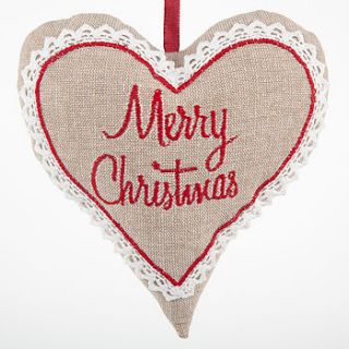 merry christmas heart by cambric and cream ltd
