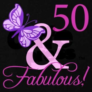 50 & Fabulous (Plumb) Womens Plus Size V Neck Dar by thebirthdayhill