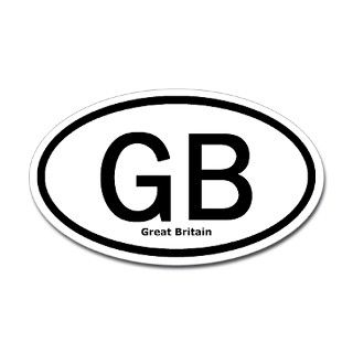 Great Britain (GB) Bumper Oval Decal by travelstickers