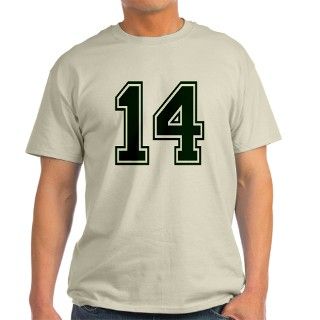 NUMBER 14 FRONT T Shirt by AtoZNumbers