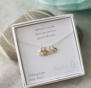 love you necklace by suzy q