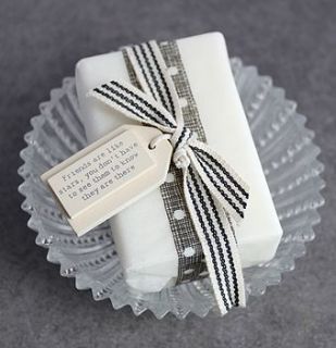 soap and soap dish set for friends by posh totty designs interiors
