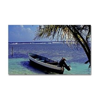 Small boat, Belize 200 south c Decal by Admin_CP14994179