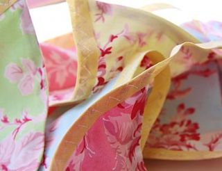 cotton fabric bunting 'pastel rose' by hollie lollie