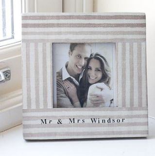 personalised mr & mrs frame by little pieces