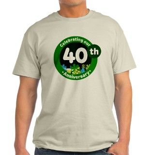 40th Anniversary Celebration Gift T Shirt by anniversarytshirts