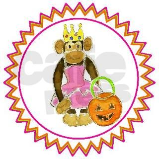 Princess Monkey Pumpkin Square Keychain by ADMIN_CP113781015