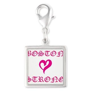 Boston Strong Pink Heart Charms by BeantownDesigns