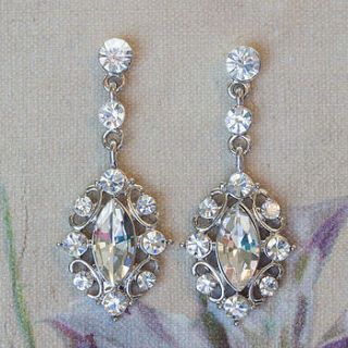 ulrika crystal drop earrings by anusha