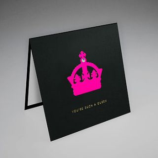 neon crown card by hupa lupa