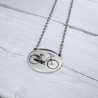 vintage style bike chain necklace by very beryl