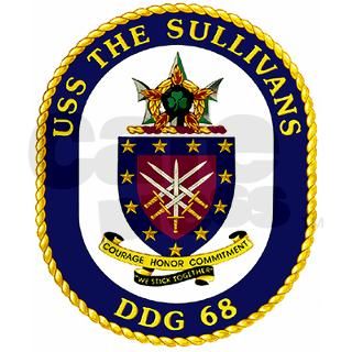 USS The Sullivans DDG 68 Tee by quatrosales