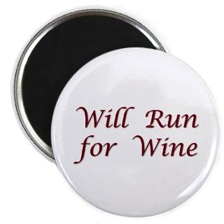 Will Run for Wine Magnet by pnkdesigns